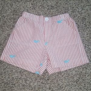 Kelly kids coral whale 5/6 shorts girls seersucker